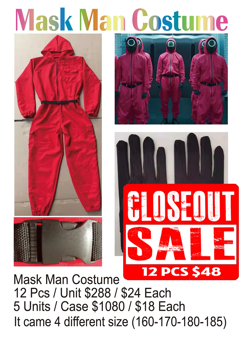 Mask Man Costume (CL)